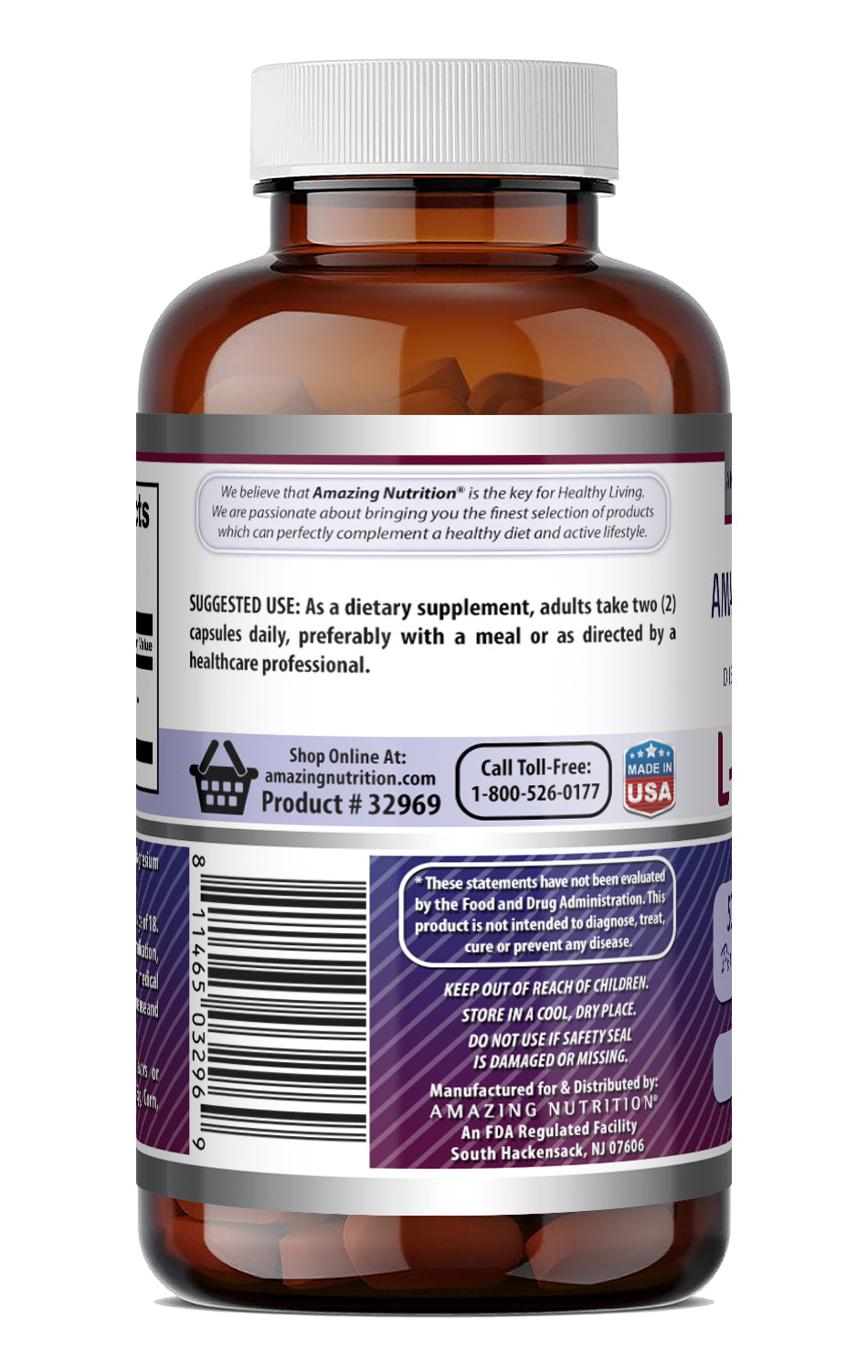 Amazing Formulas L-Tyrosine 500 Mg | 90 Capsules