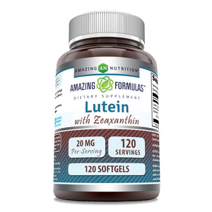 Amazing Formulas Lutein with Zeaxanthin | 20 mg | 120 Softgels
