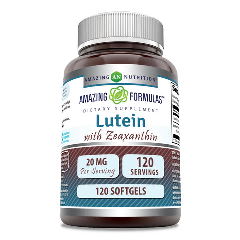 Image of Amazing Formulas Lutein with Zeaxanthin | 20 mg | 120 Softgels