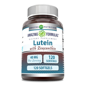 Amazing Formulas Lutein with Zeaxanthin | 40 Mg | 120 Softgels