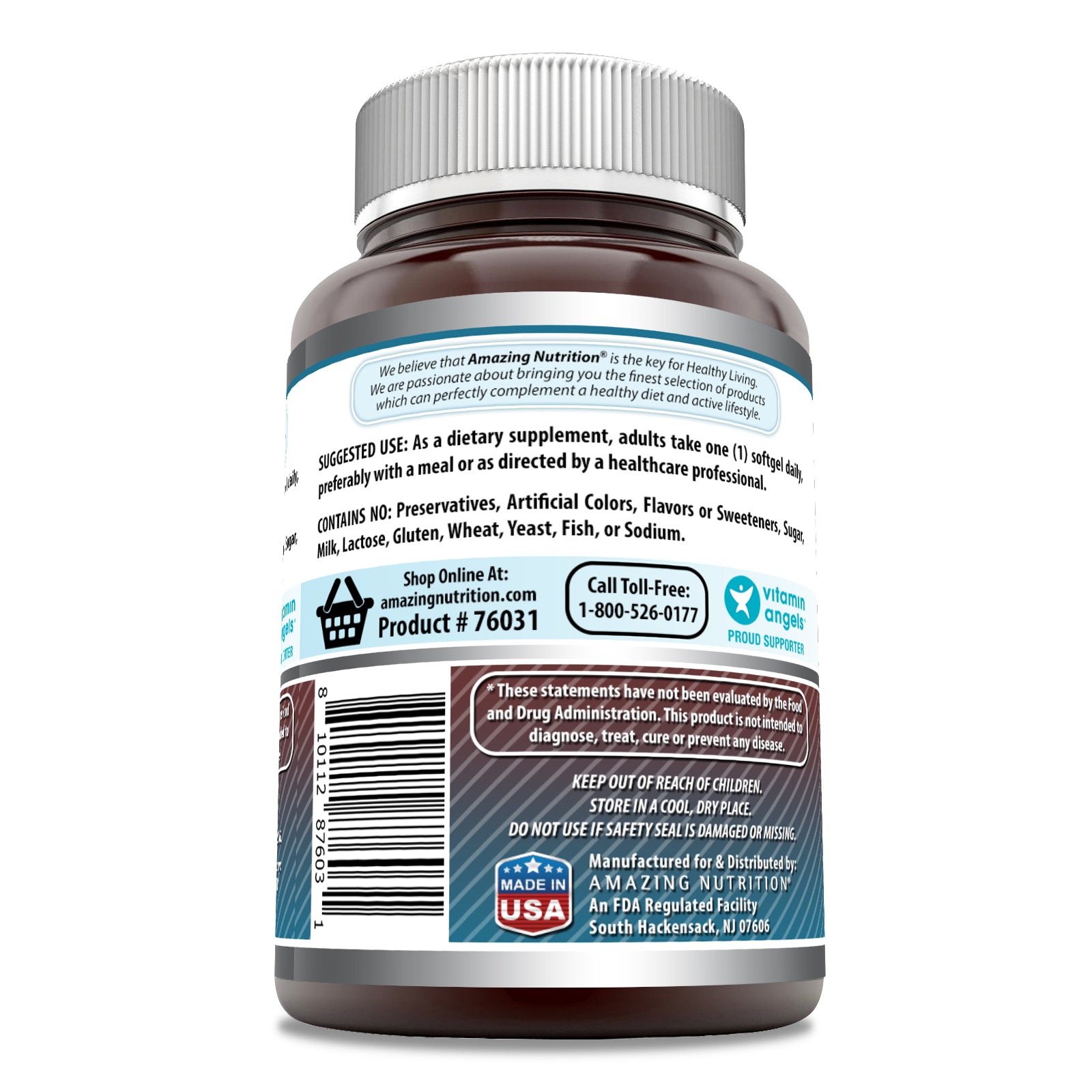 Amazing Formulas Lutein with Zeaxanthin | 40 Mg | 120 Softgels