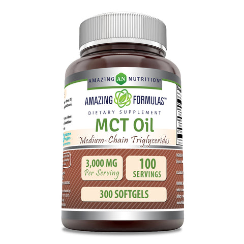 Image of Amazing Formulas MCT Oil | 3000 Mg Per Serving | 300 Softgels