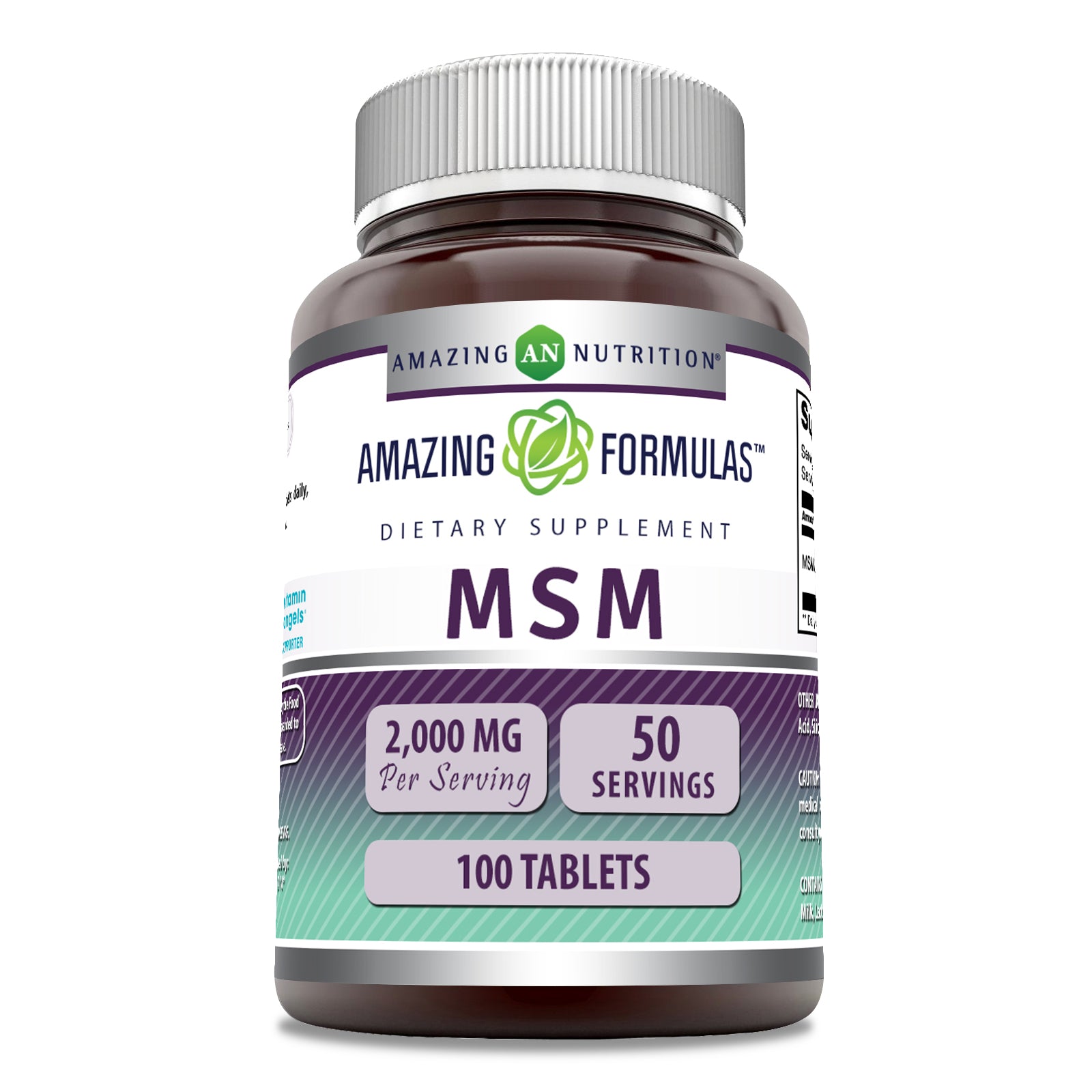 Amazing Formulas MSM | 2000 Mg Per Serving | 100 Tablets