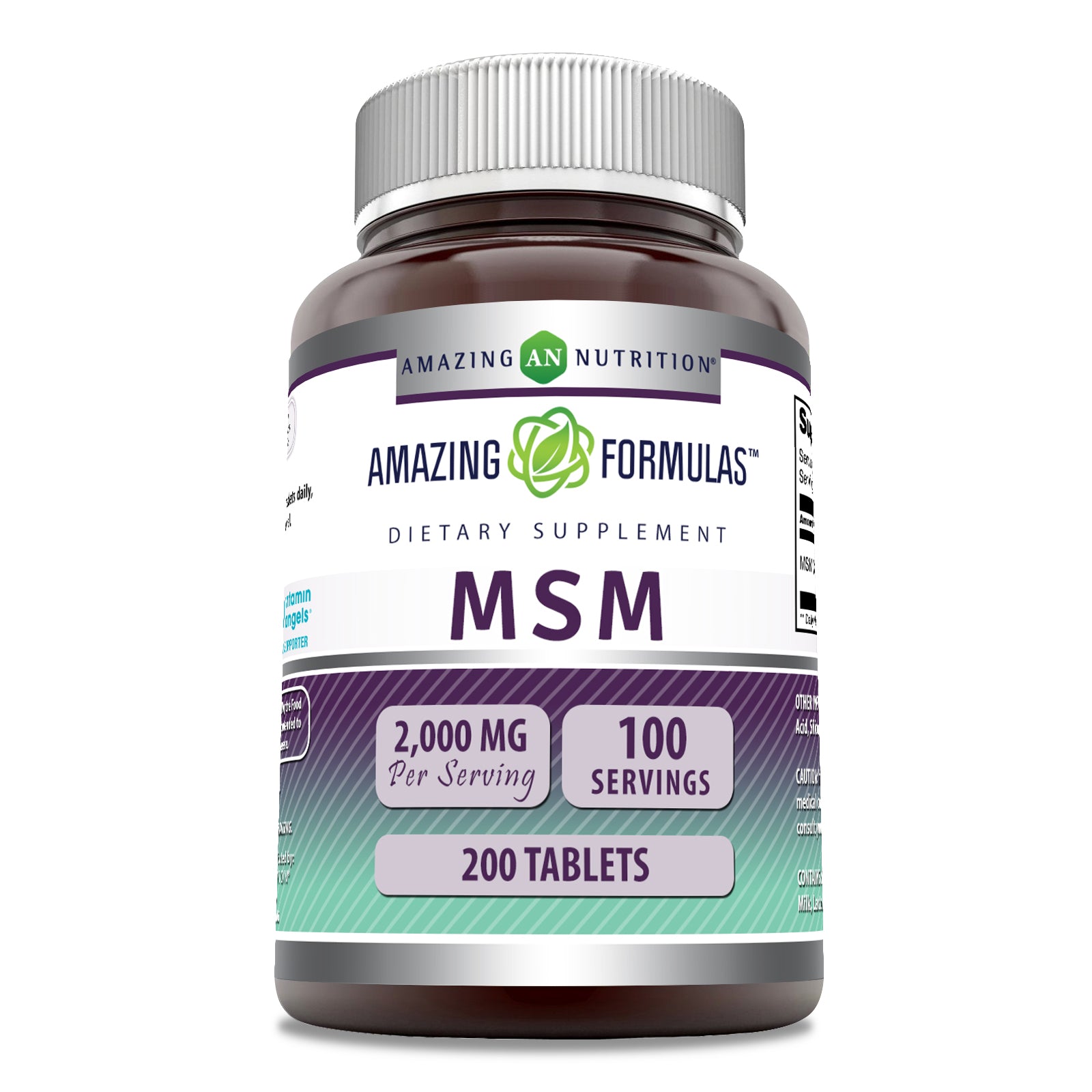 Amazing Formulas MSM | 2000 Mg Per Serving | 200 Tablets