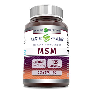 Amazing Formulas MSM | 2000 Mg Per Serving | 250 Capsules