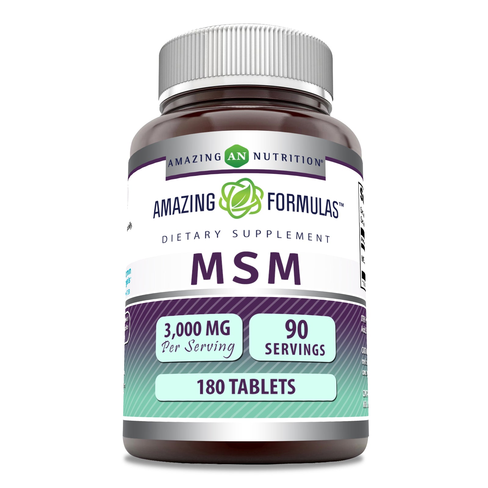 Amazing Formulas MSM | 3000 Mg Per Serving | 180 Tablets