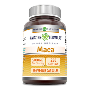 Amazing Formulas Maca | 5000 mg | 250 Veggie Capsules
