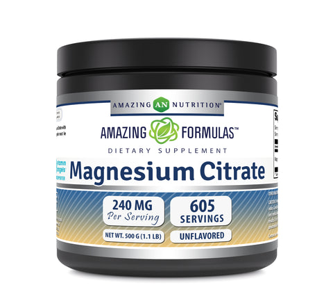 Image of Amazing Formulas Magnesium Citrate | 240 Mg Per Serving | 605 Servings Powder