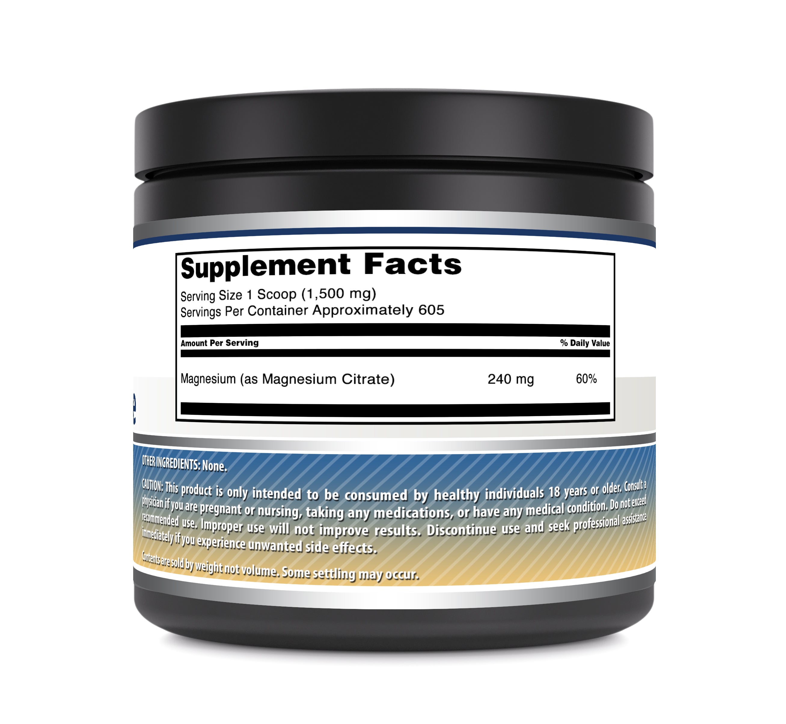 Amazing Formulas Magnesium Citrate | 240 Mg Per Serving | 605 Servings Powder