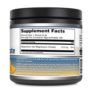 Amazing Formulas Magnesium Citrate | 200 Mg Per Serving | 166 Servings | Orange Flavor