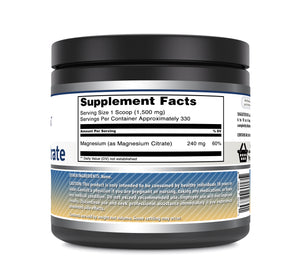 Amazing Formulas Magnesium Citrate | 240 Mg Per Serving | 330 Servings Powder