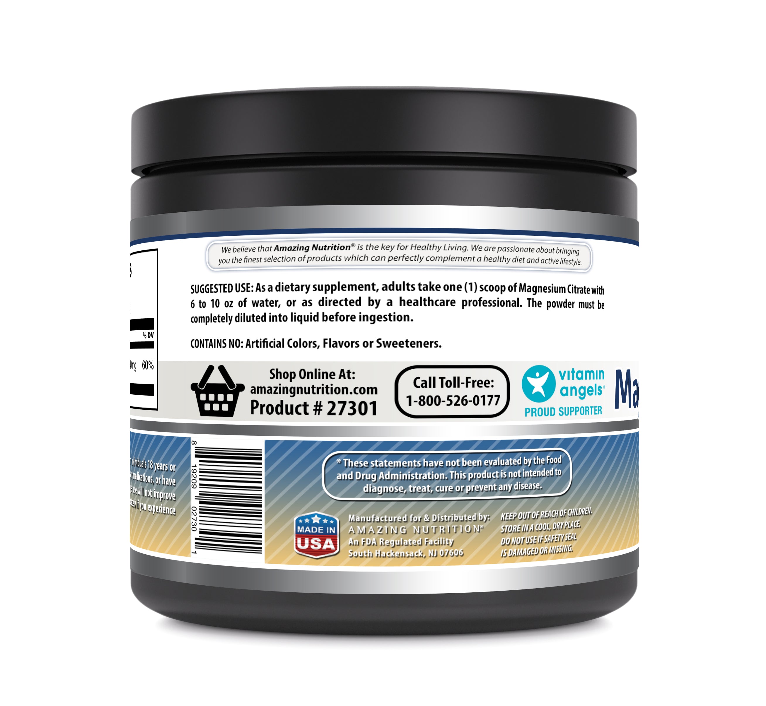 Amazing Formulas Magnesium Citrate | 240 Mg Per Serving | 330 Servings Powder