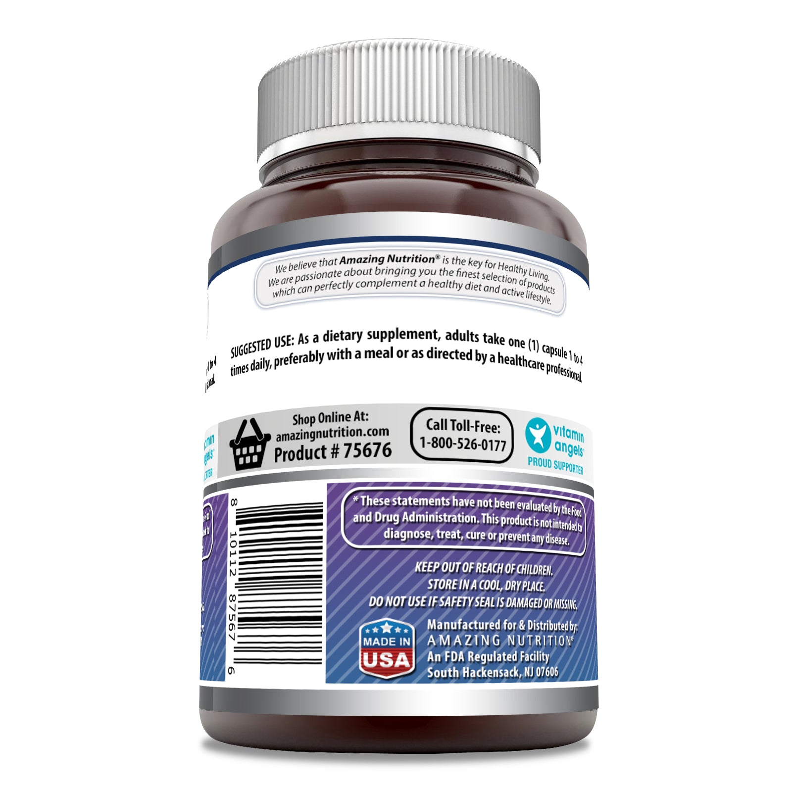 Amazing Formulas Magnesium Glycinate | 120 Mg | 120 Veggie Capsules