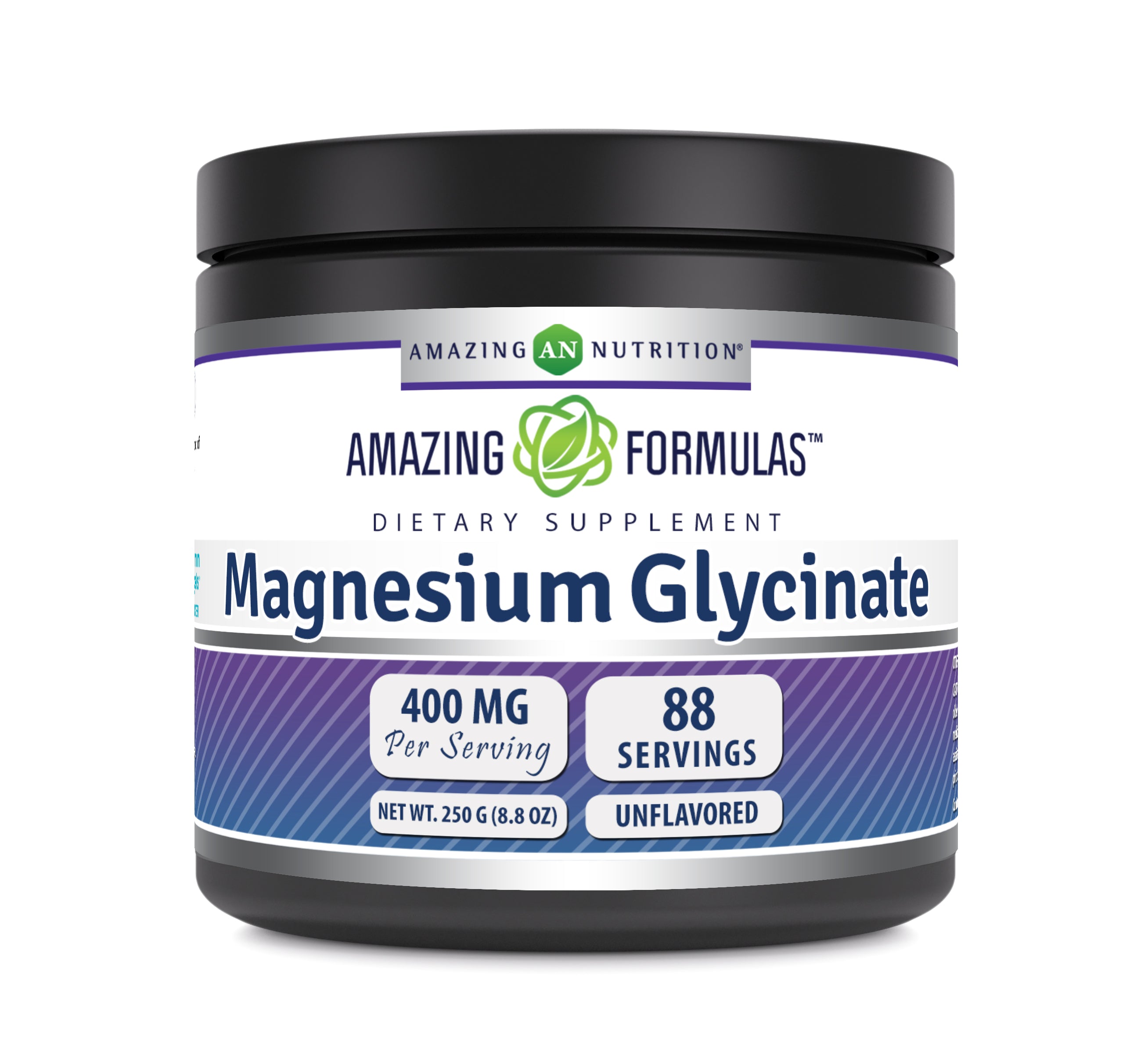 Amazing Formulas Magnesium Glycinate | Unflavored | 400 G | 88 Servings