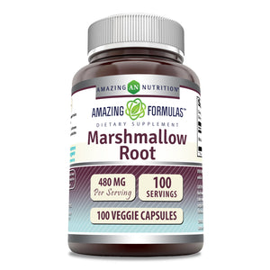 Amazing Formulas Marshmallow Root | 480 mg | 100 Veggie Capsules