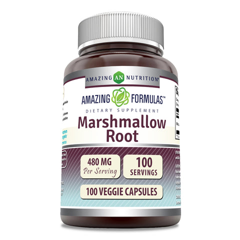 Image of Amazing Formulas Marshmallow Root | 480 mg | 100 Veggie Capsules