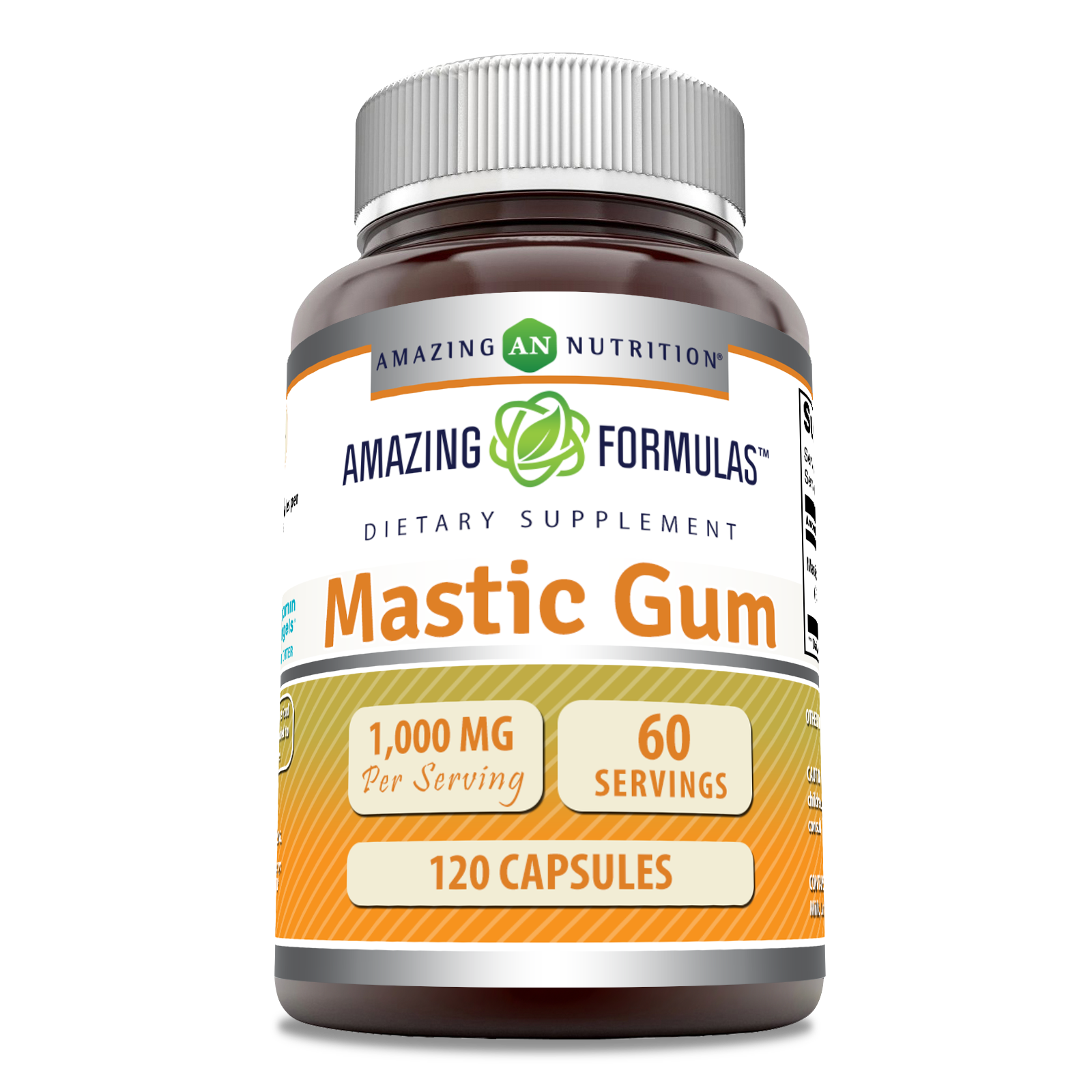 Amazing Formulas Mastic Gum | 1000 Mg Per Serving | 120 Capsules
