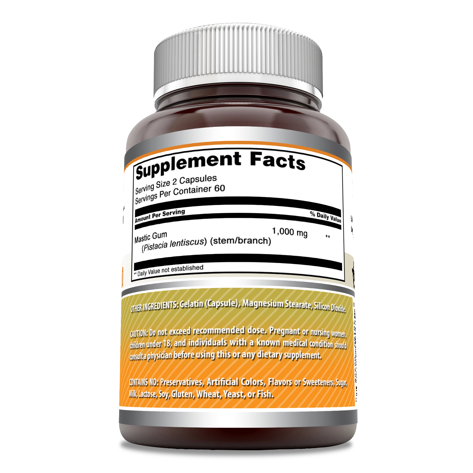 Amazing Formulas Mastic Gum | 1000 Mg Per Serving | 120 Capsules