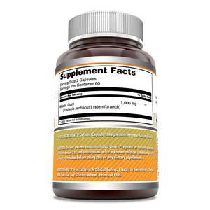 Amazing Formulas Mastic Gum | 1000 Mg Per Serving | 120 Capsules