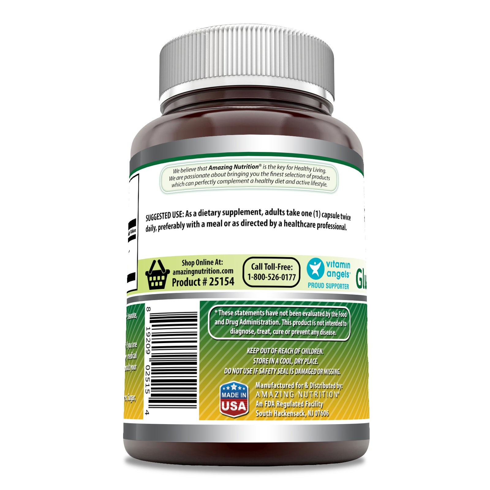 Amazing Formulas Glucosamine Sulfate | Mega Strength | 1000 Mg | 240 Capsules