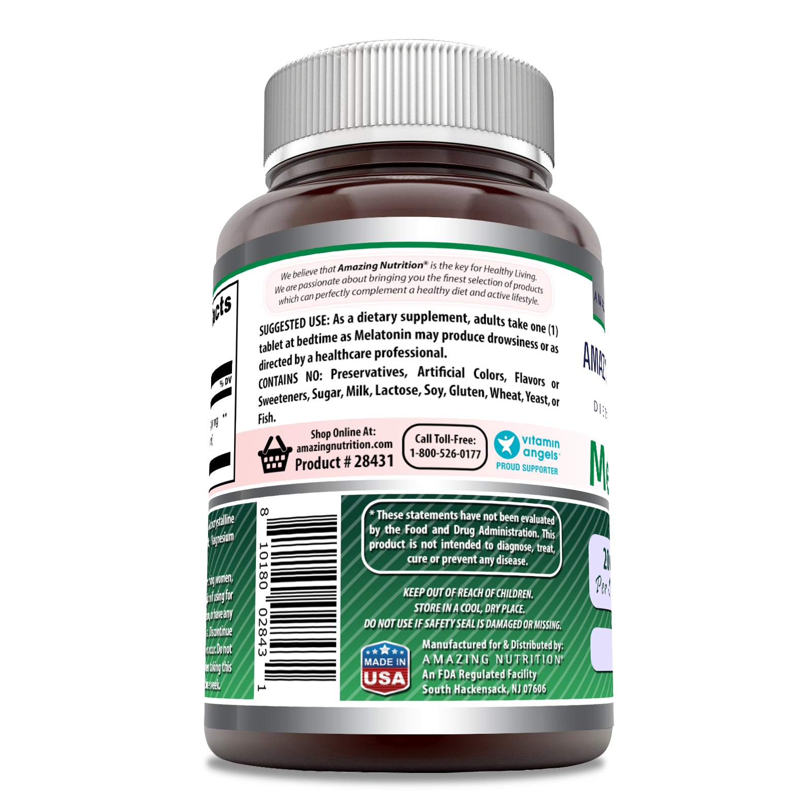 Amazing Formulas Melatonin | 20 Mg | 60 Tablets