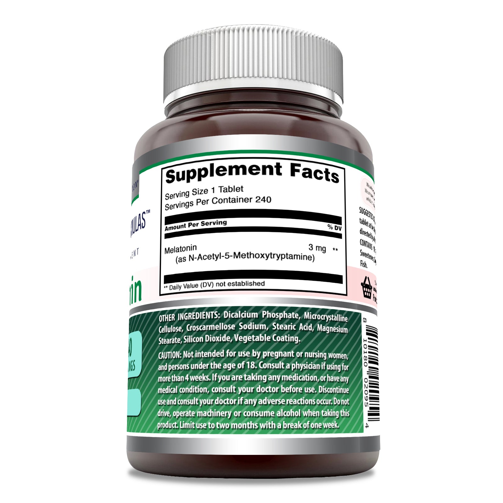 Amazing Formulas Melatonin | 3 Mg | 240 Tablets