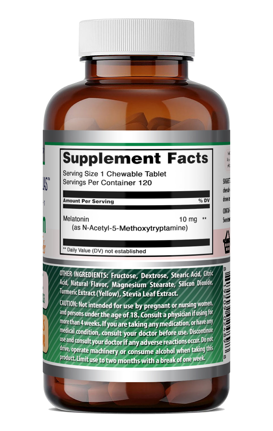 Amazing Formulas Melatonin 10 Mg | 120 Chewable Tablets | Citrus Flavor