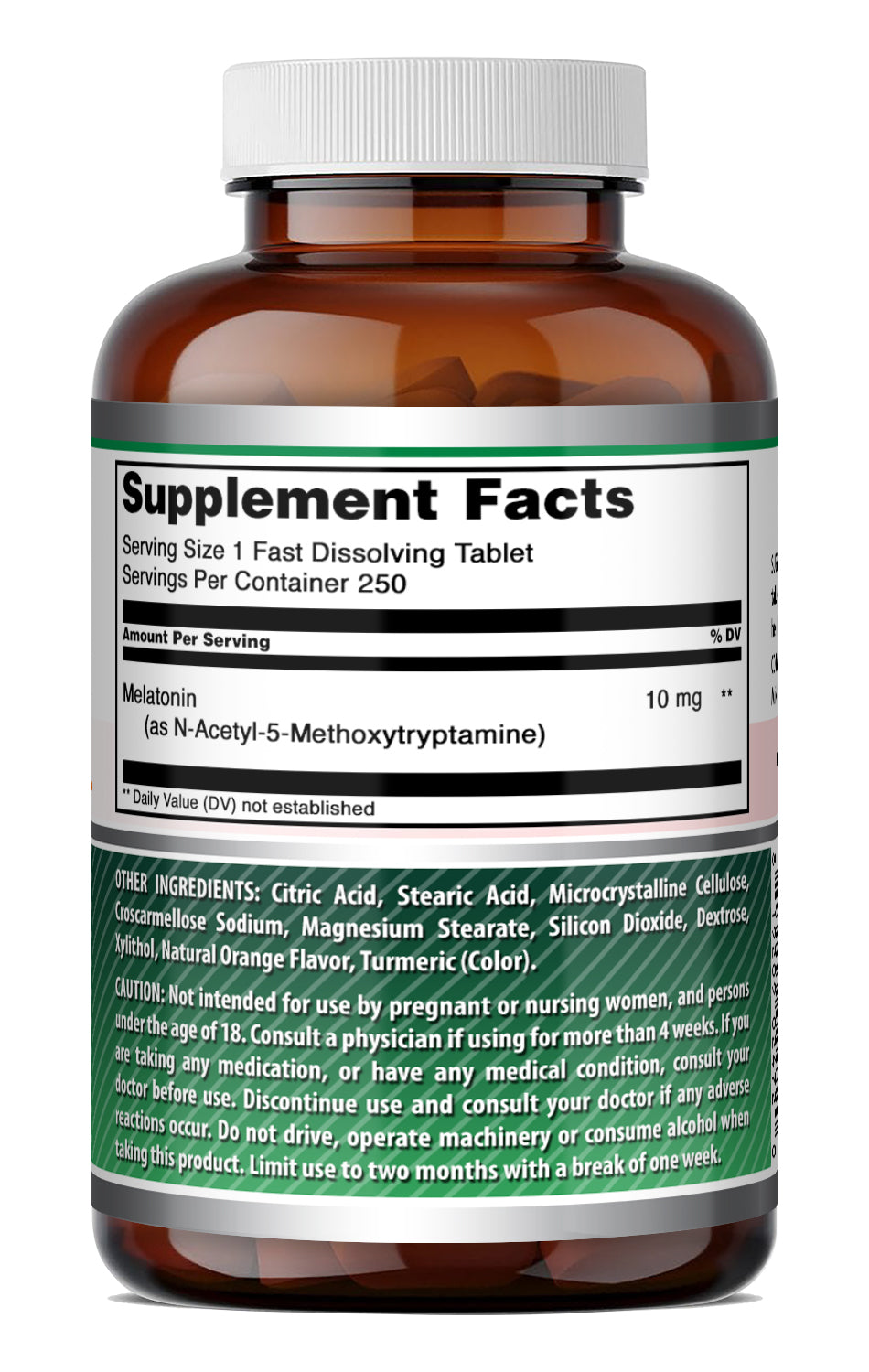 Amazing Formulas Melatonin 10 Mg | 250 Fast Dissolving Tablets | Citrus Flavor