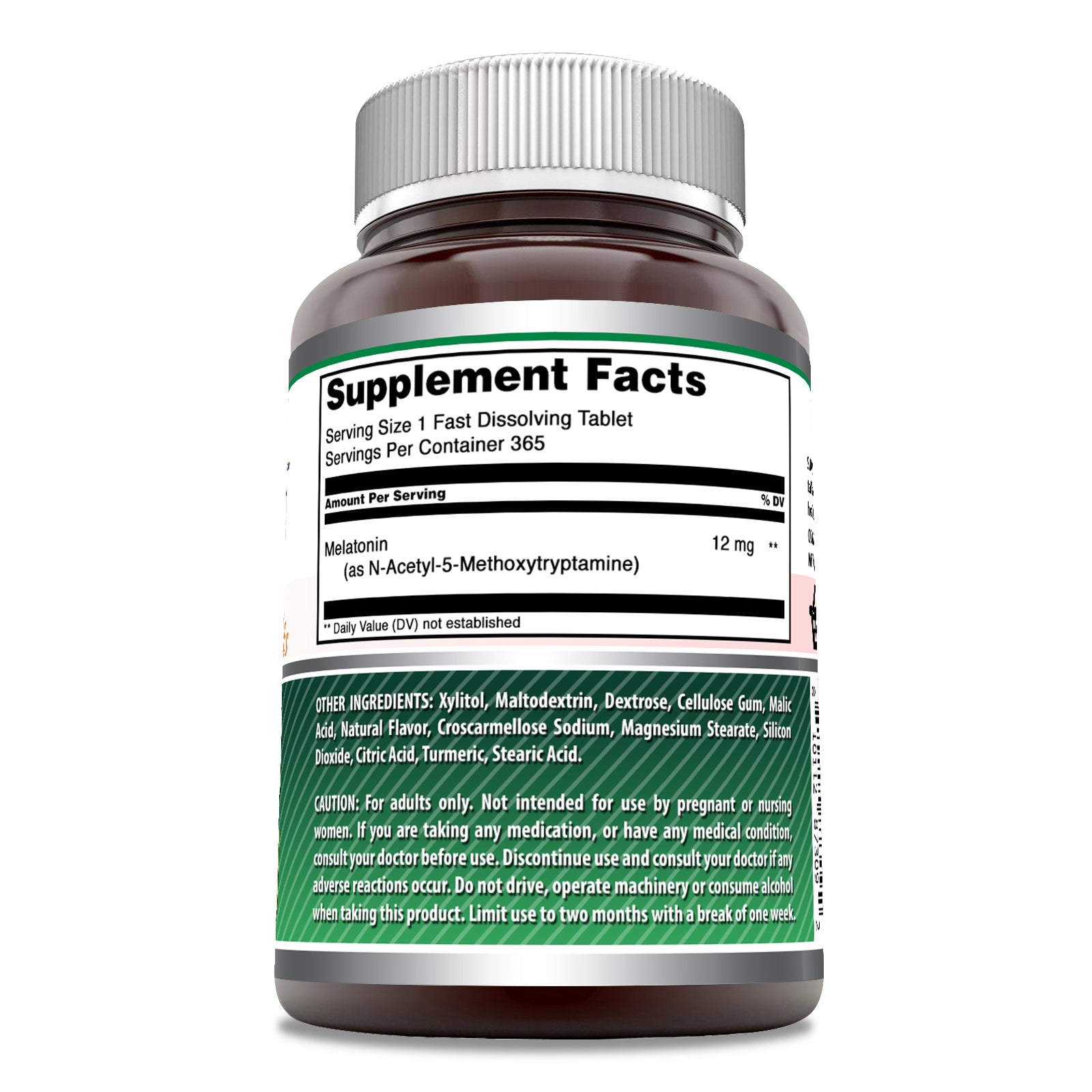 Amazing Formulas Melatonin 12 Mg | 365 Fast Dissolving Tablets | Citrus Flavor