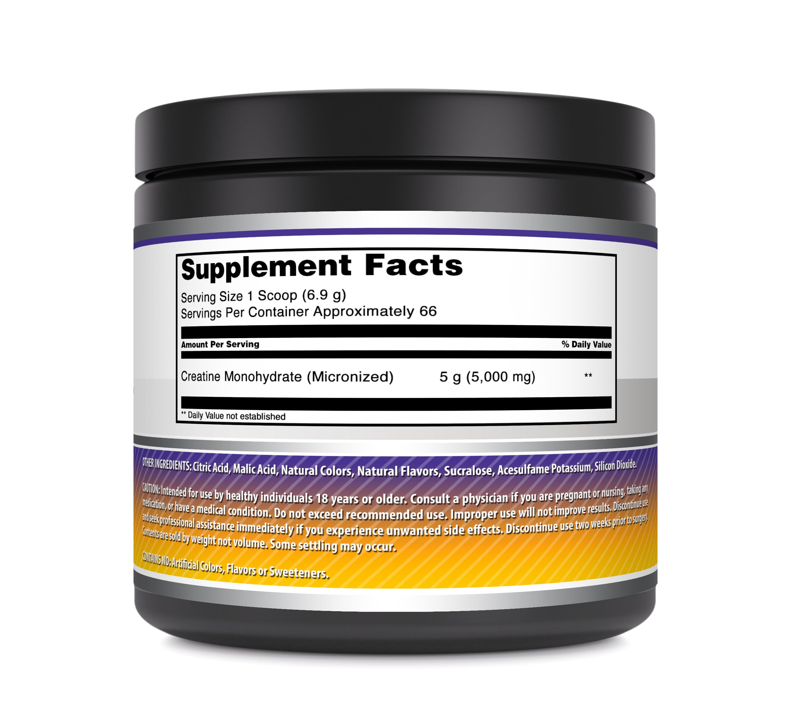 Amazing Formulas Creatine Micronized 5 Grams | Pineapple Flavor | 66 Servings 1 LB (454 G)