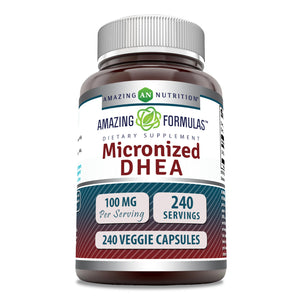 Amazing Formulas Micronized DHEA | 100 Mg | 240 Veggie Capsules