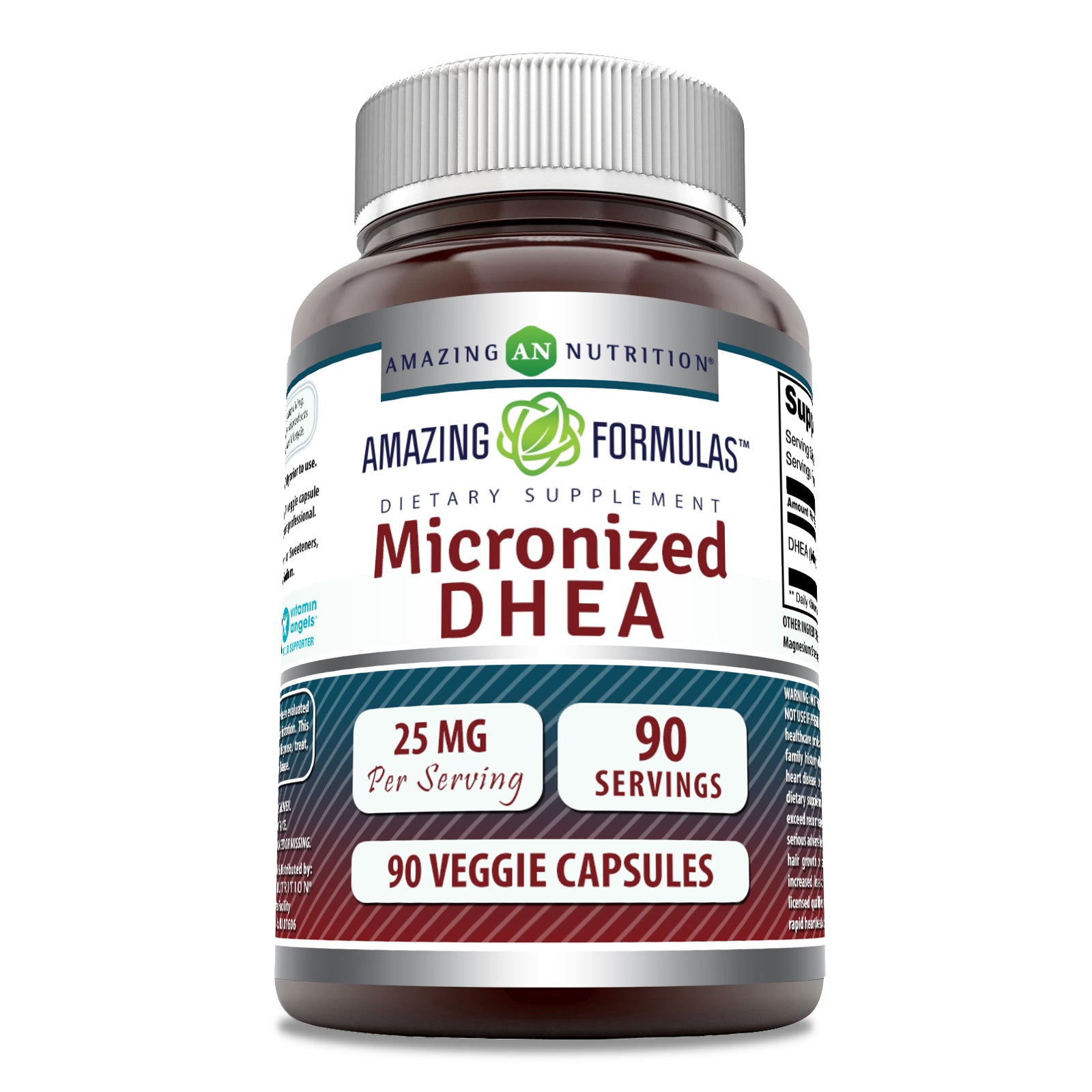 Amazing Formulas Micronized DHEA | 25 Mg | 90 Veggie Capsules