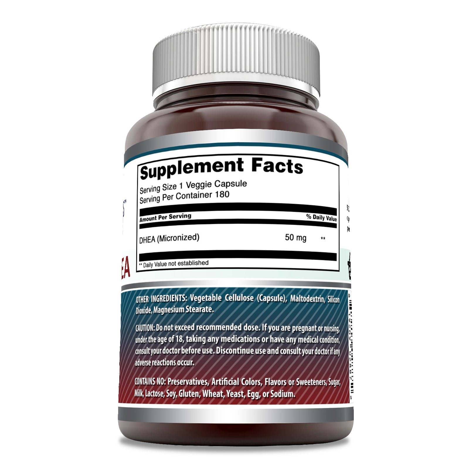 Amazing Formulas Micronized DHEA | 50 Mg | 180 Veggie Capsules
