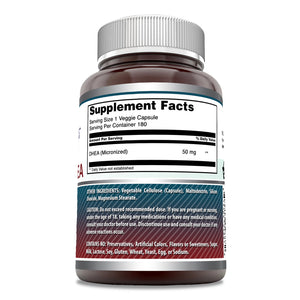 Amazing Formulas Micronized DHEA | 50 Mg | 180 Veggie Capsules