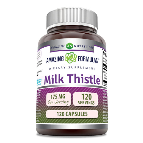 Amazing Formulas Milk Thistle | 175 Mg | 120 Capsules