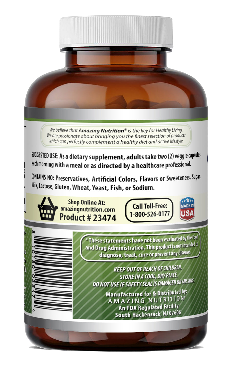 Amazing Formulas Moringa 4:1 Extract 1000 Mg per Serving | 120 Veggie Capsules