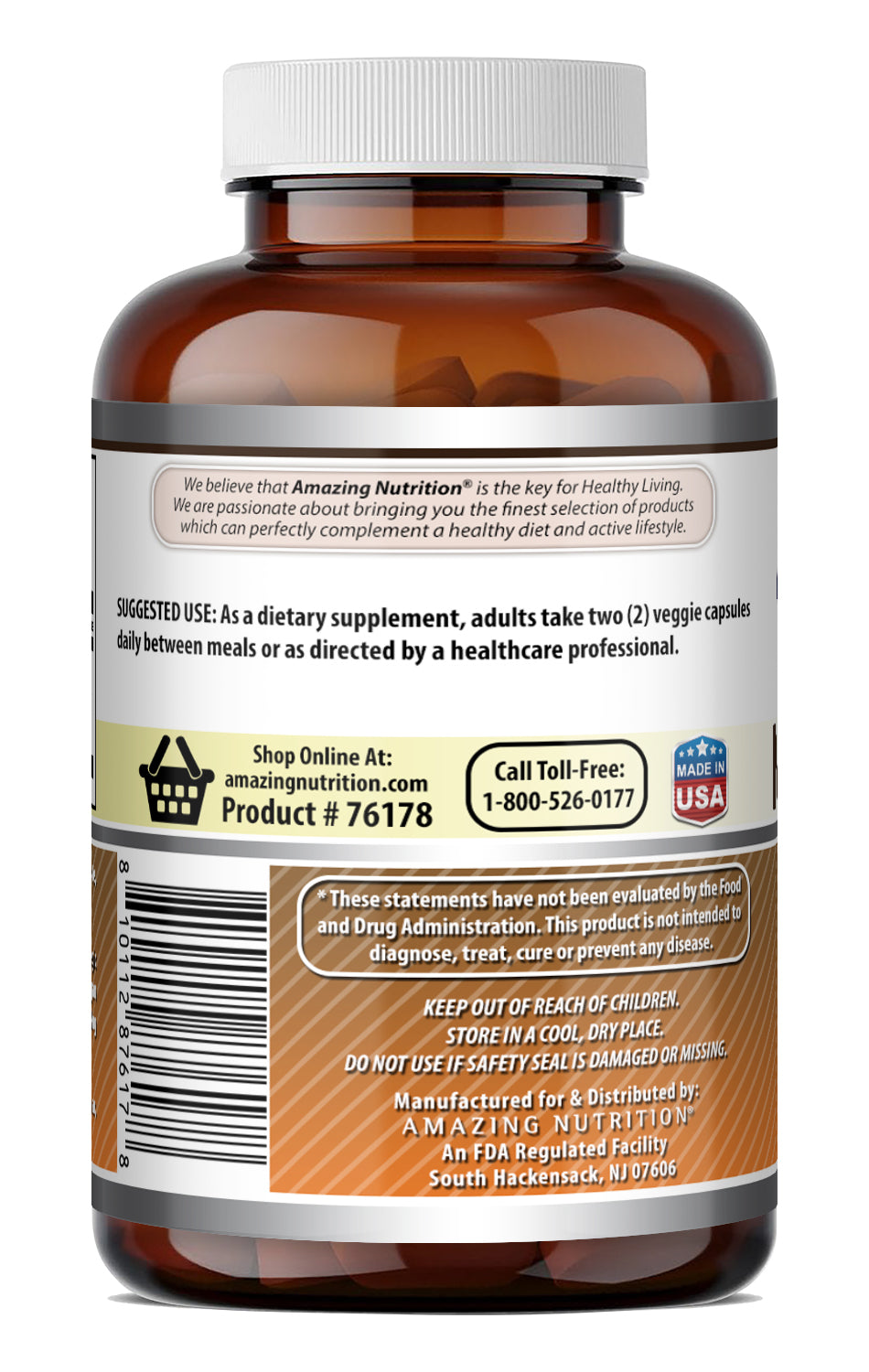 Amazing Formulas Nattokinase 200 Mg (4000 FUs of Enzyme) per Serving | 180 Veggie Capsules