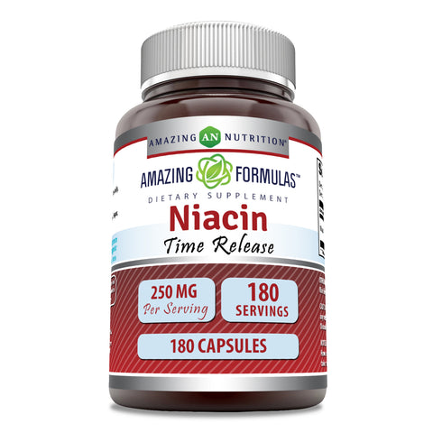 Image of Amazing Formulas Niacin | 250 Mg | 180 Capsules