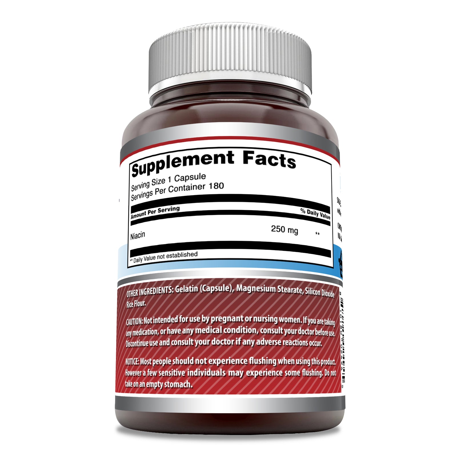 Amazing Formulas Niacin | 250 Mg | 180 Capsules