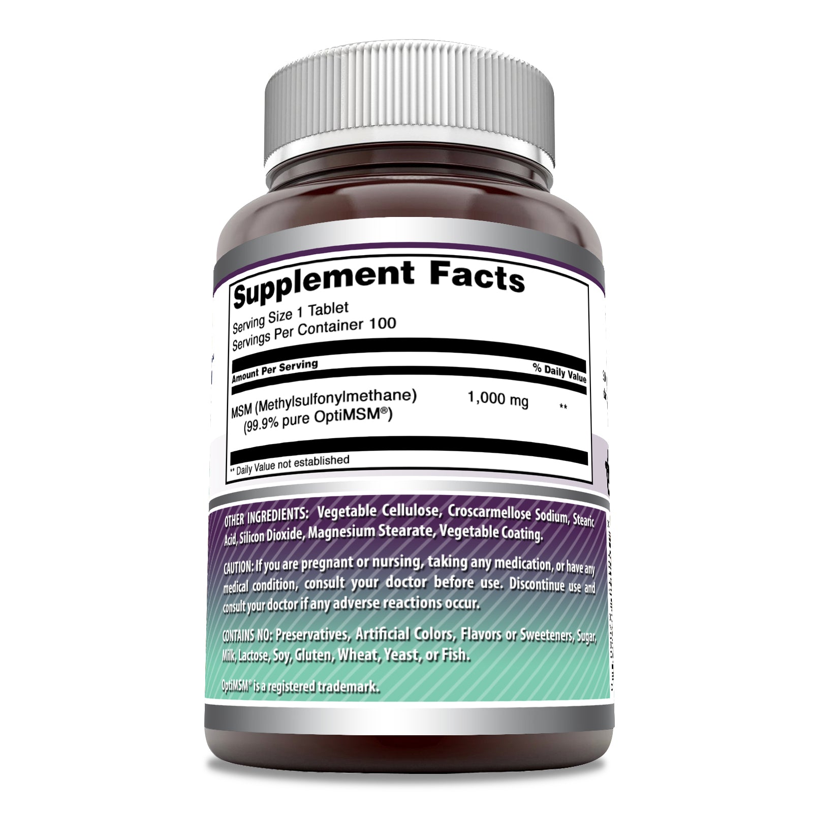 Amazing Formulas OptiMSM | 1000 Mg | 100 Tablets