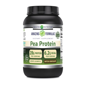 Amazing Formulas Pea Protein | 28 Grams Protein | 2 Lb | Dutch Chocolate Flavor