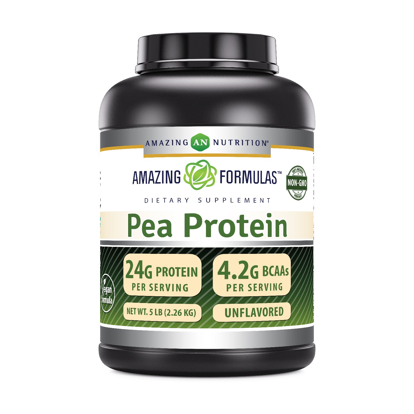 Amazing Formulas Pea Protein | 24 Grams Protein | 5 Lb Powder | Unflavored