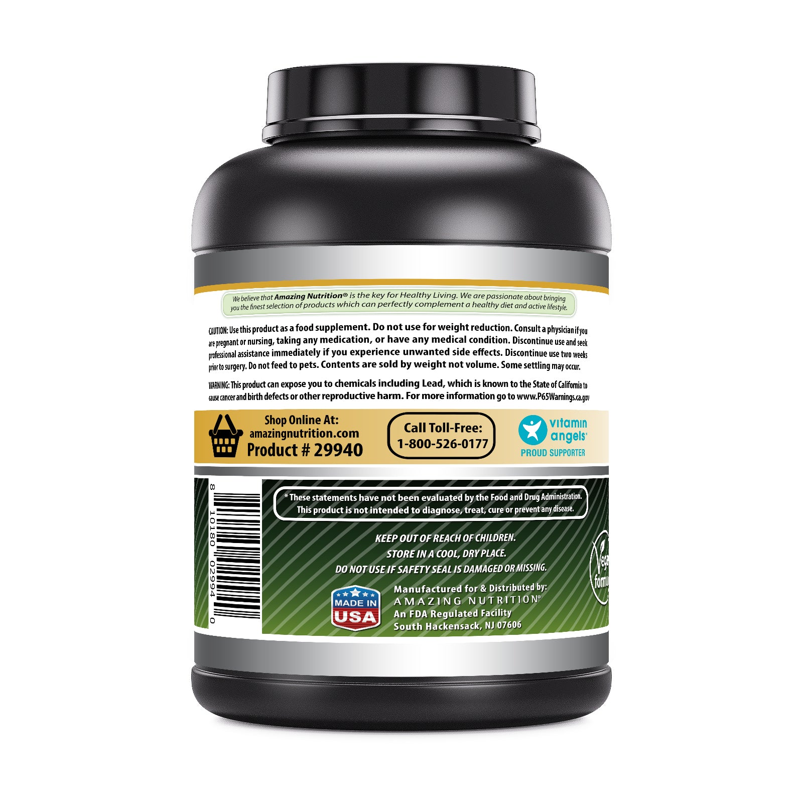 Amazing Formulas Pea Protein | 24 Grams Protein | 5 Lb Powder | Unflavored