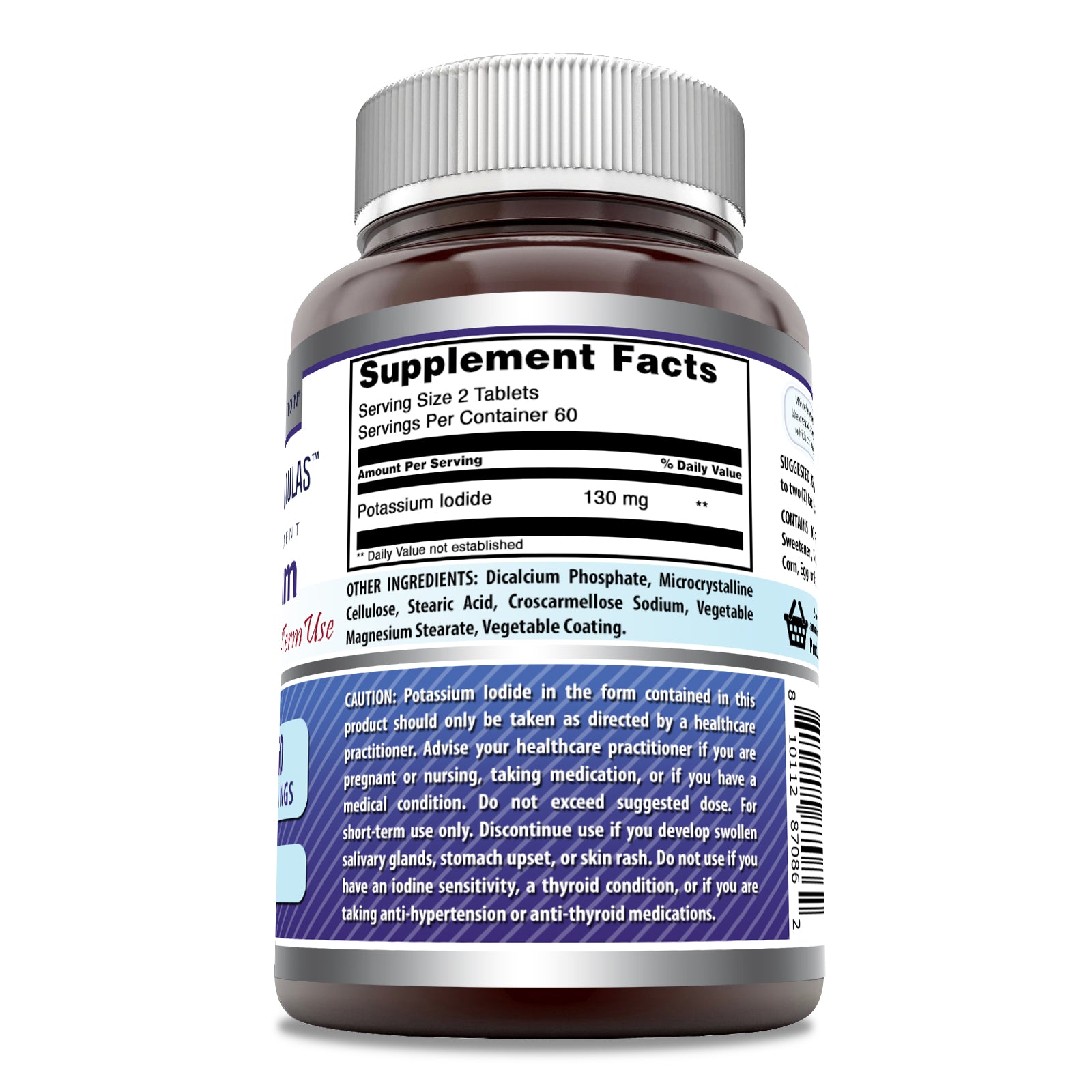 Amazing Formulas Potassium Iodide Supplement | 130 Mg per Serving | 120 Tablets