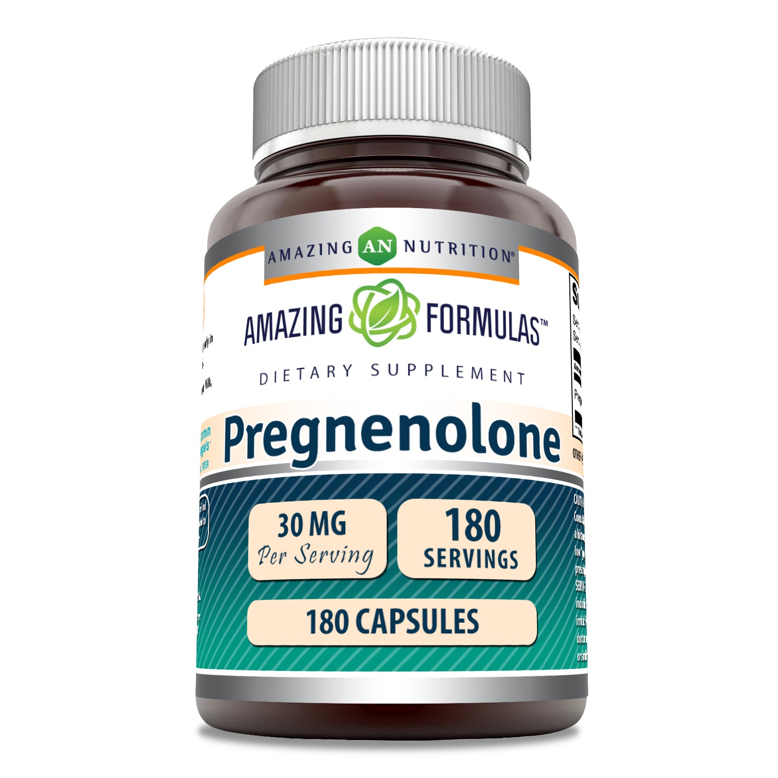 Amazing Formulas Pregnenolone | 30 Mg | 180 Capsules