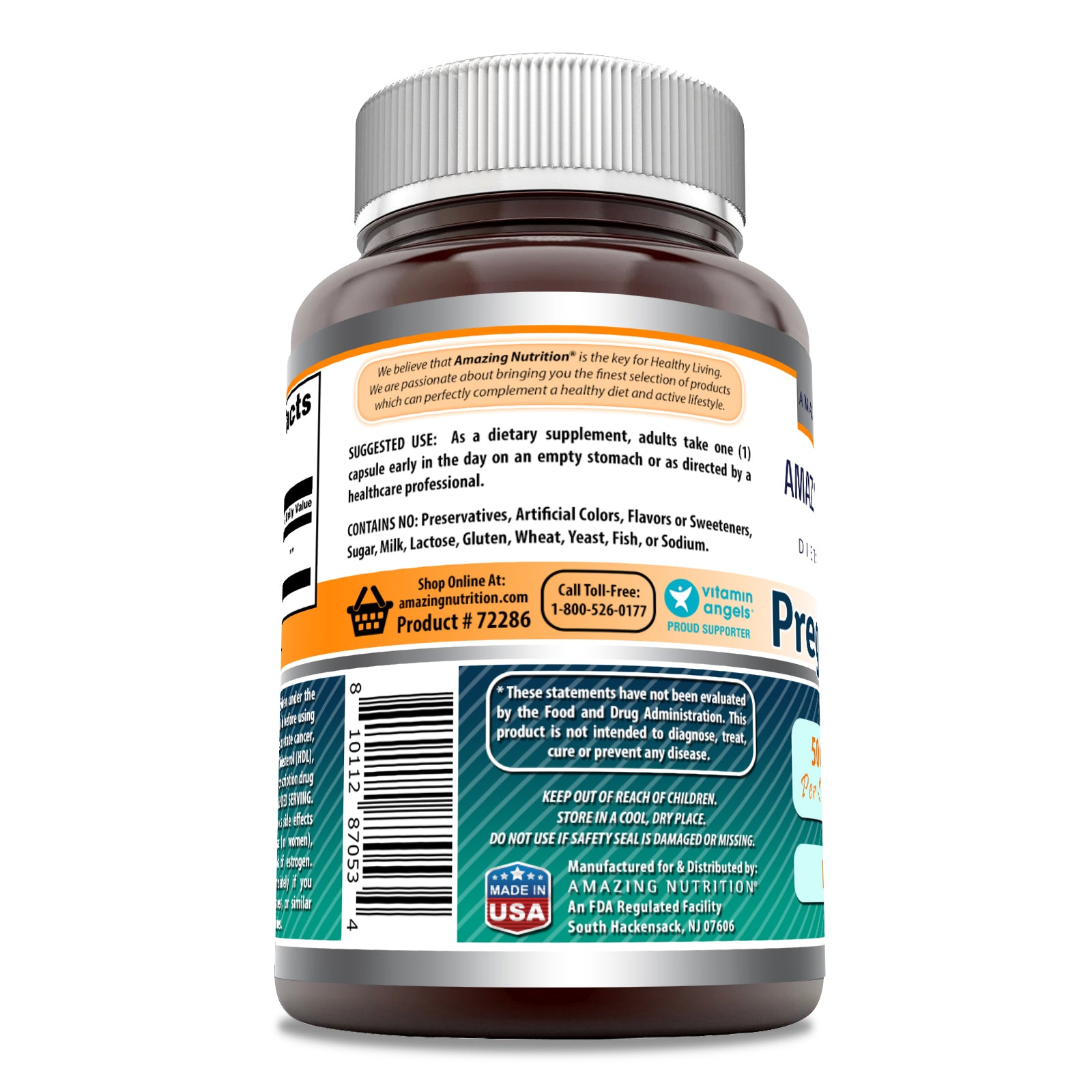 Amazing Formulas Pregnenolone | 50 Mg | 100 Capsules