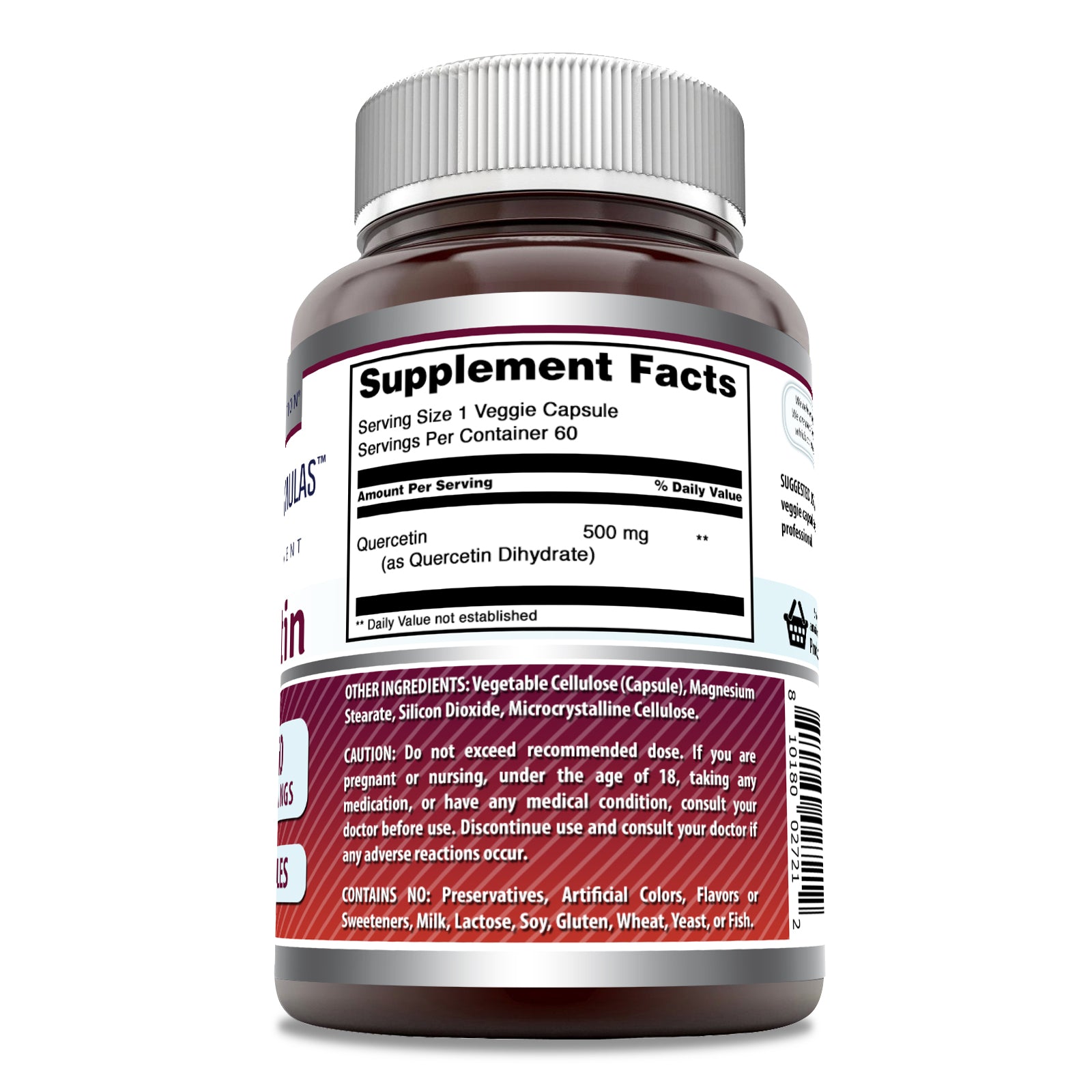 Amazing Formulas Quercetin | 500 Mg | 60 Vegetarian Capsules