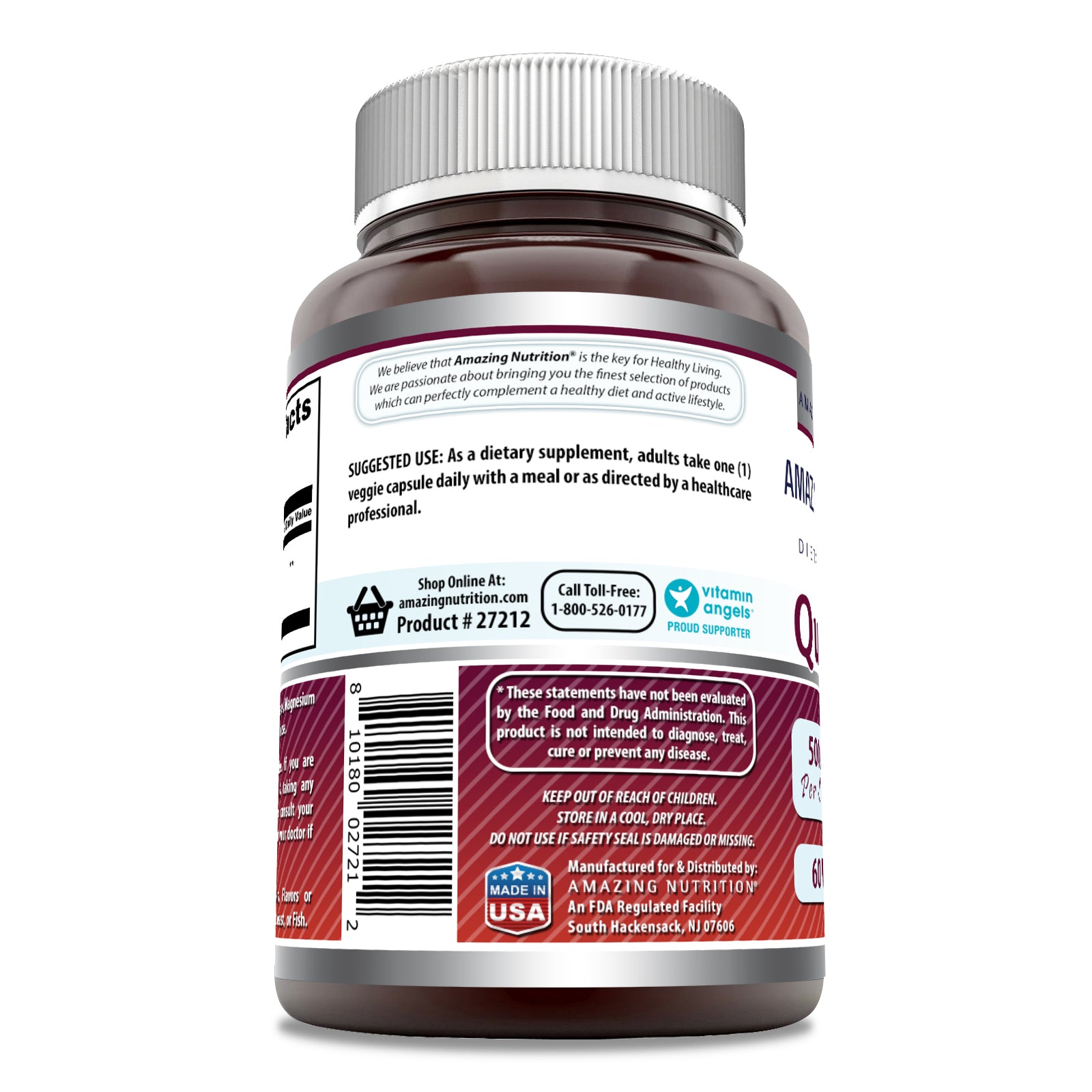 Amazing Formulas Quercetin | 500 Mg | 60 Vegetarian Capsules