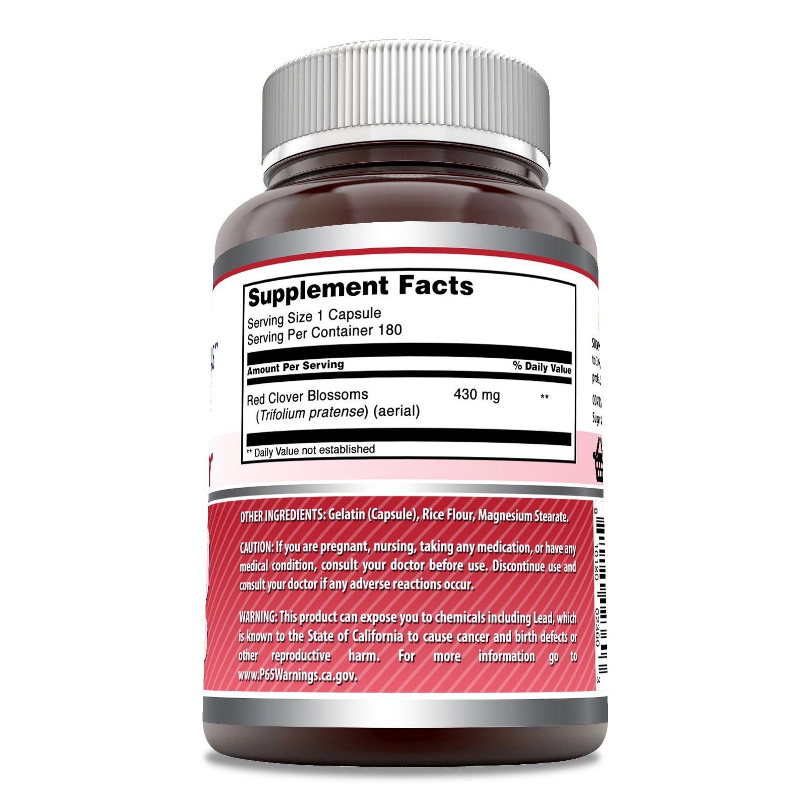 Amazing Formulas Red Clover | 430 Mg | 180 Capsules