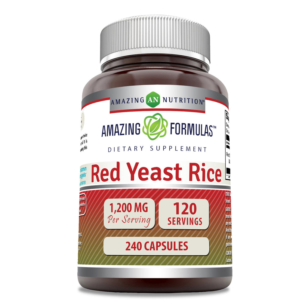 Amazing Formulas Red Yeast Rice | 1200 Mg | 240 Capsule